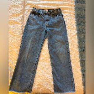 Frame Le Jane Crop Denim Blue Jeans